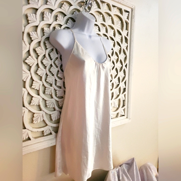 Victoria's Secret White Slip Dress Nightie Size Large